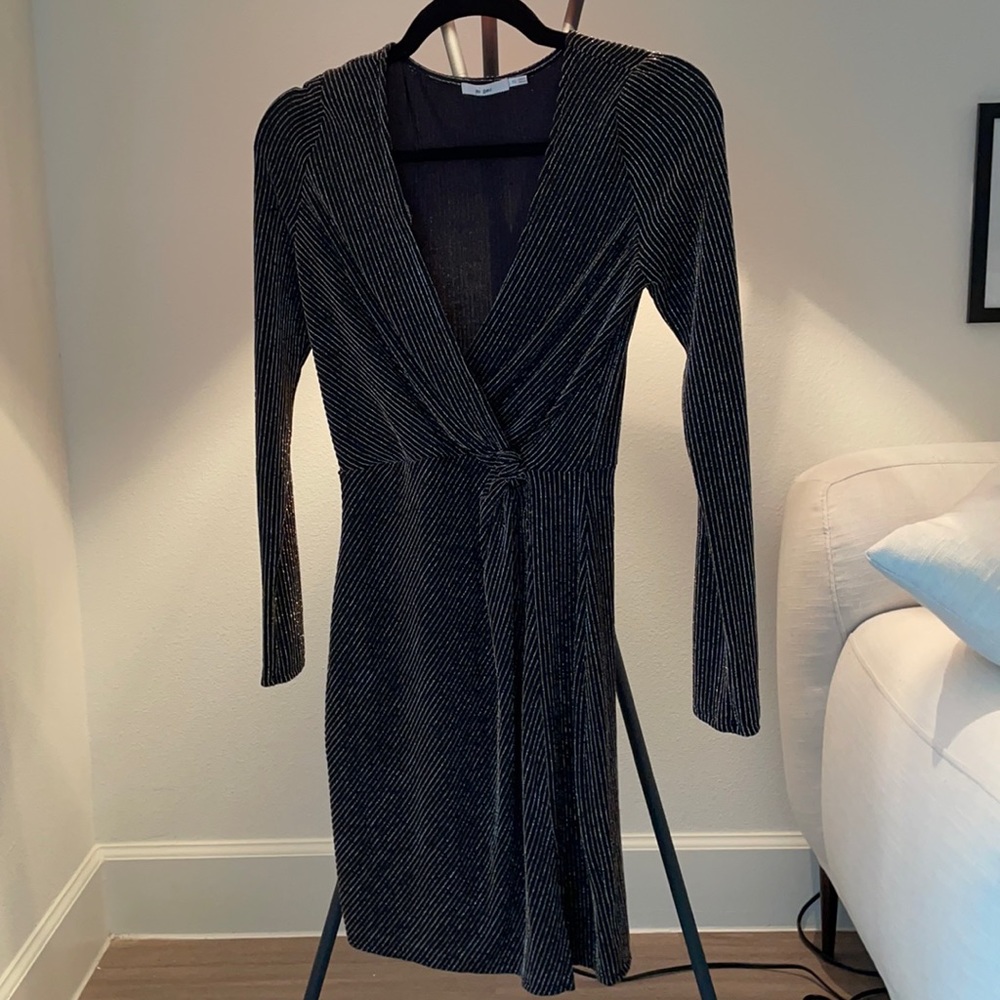 Party Dress with Deep V Neck